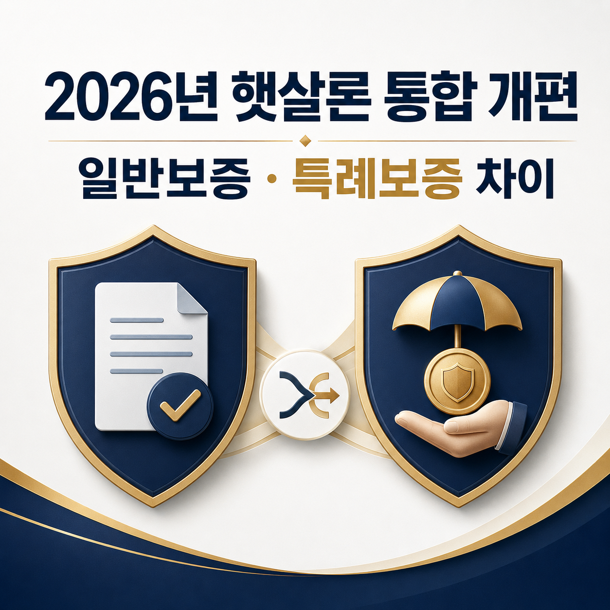 2026년 햇살론 통합 개편 일반보증과 특례보증 차이