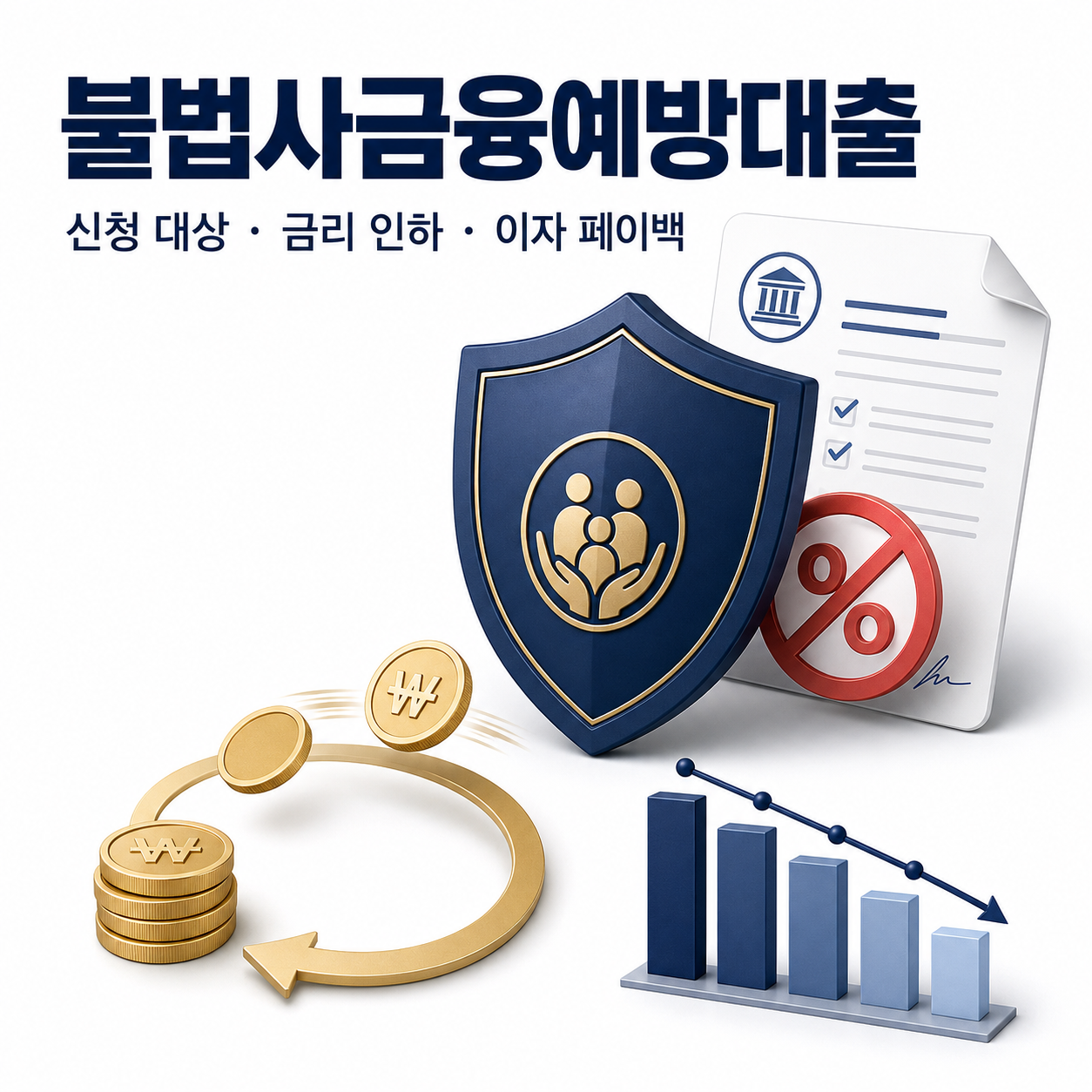 불법사금융예방대출 신청 대상과 금리 인하 및 이자 페이백 안내