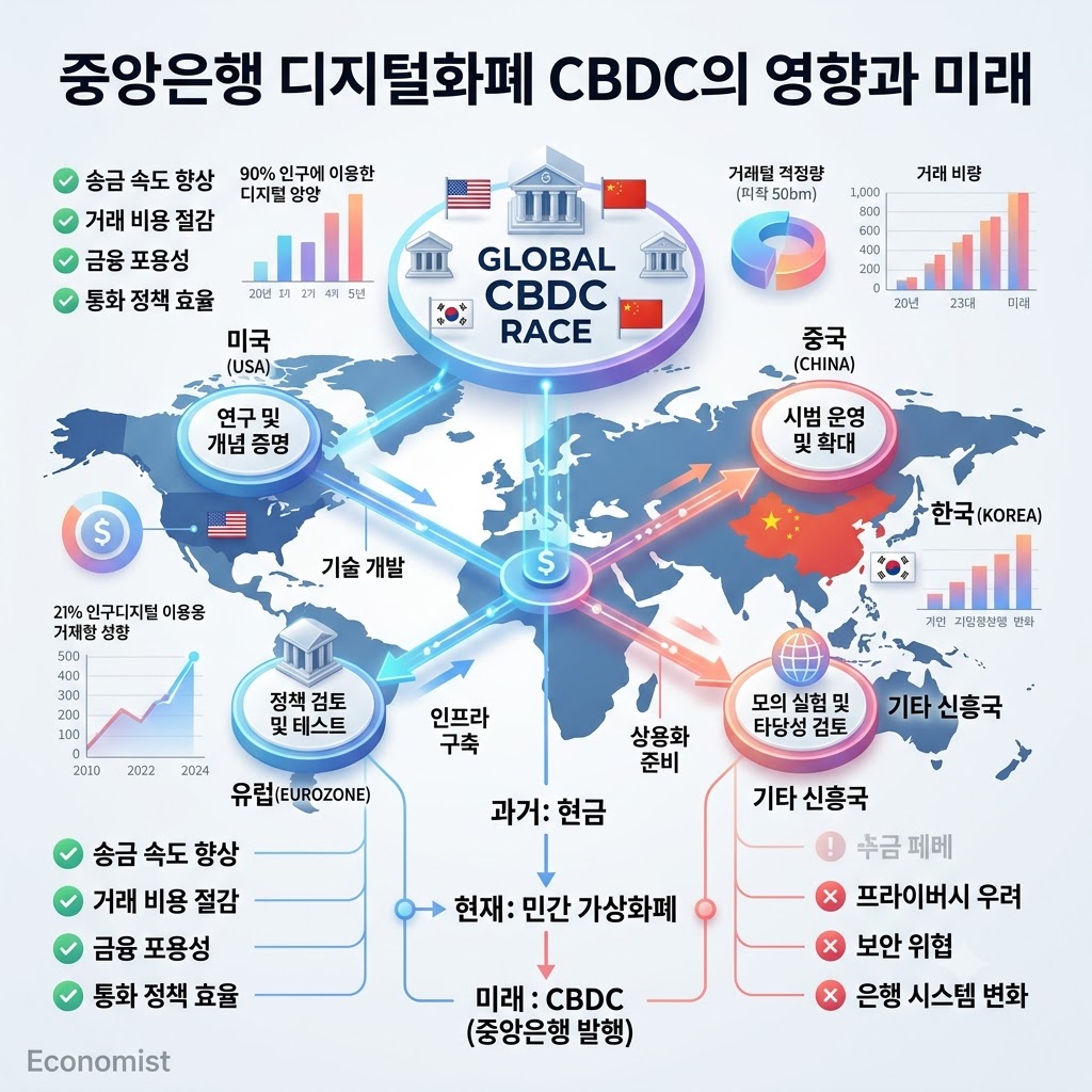 중앙은행 디지털화폐 CBDC의 영향과 미래